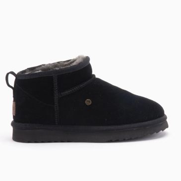 Warmbat Durack dames suède boot black 
