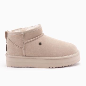 Warmbat Durack dames suède boot plateau blush 