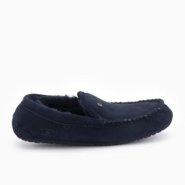 Warmbat Earlwood heren suède dark navy 