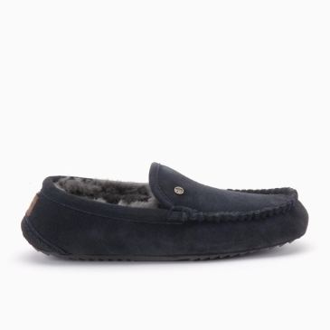 Warmbat Earlwood heren suède charcoal 