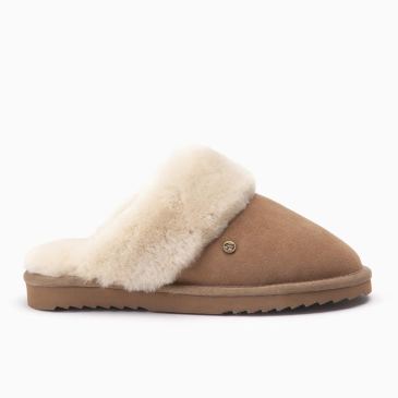 Warmbat Flurry dames suède camel 