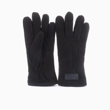 Warmbat dames handschoenenen suède black 