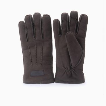 Warmbat heren handschoen suède brown 