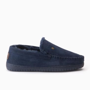 Warmbat Grizzly heren suède dark navy 