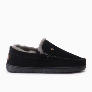 Warmbat Grizzly heren suède black 