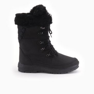 Warmbat Hotham dames leather outdoor boot black 
