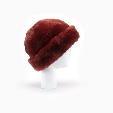 Warmbat Jaylene hat sheepskin/fleece rooibos 