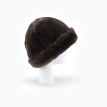 Warmbat Jaylene hat sheepskin/fleece pebble 