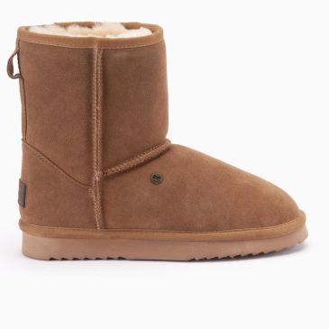Warmbat Kangaroo dames suède boot cognac 