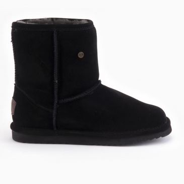 Warmbat Kangaroo dames suède boot black 