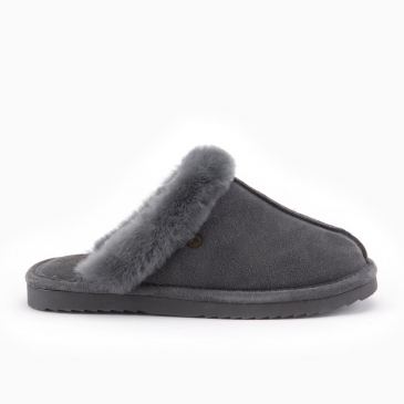 Warmbat Lismore dames suède dark grey 