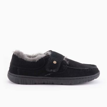 Warmbat Melton heren suède black 