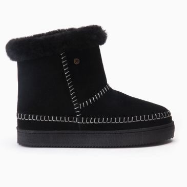 Warmbat Merriwa dames suède boot black 