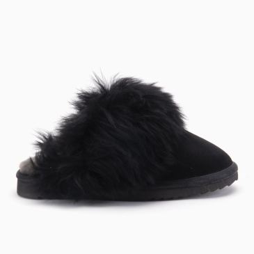 Warmbat Wagga dames suède black/black 