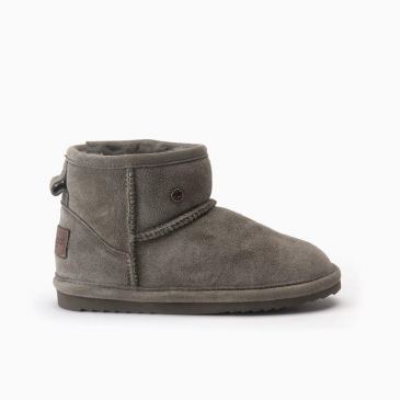 Warmbat Wallaby kinderen suède boot olive 