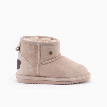 Warmbat Wallaby Kids Suède Boot Blush 