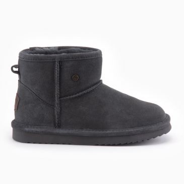 Warmbat Wallaby dames suède boot dark grey 