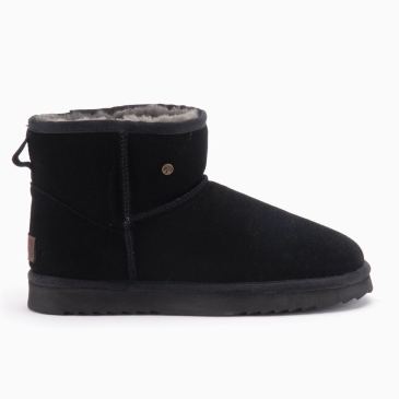 Warmbat Wallaby heren suède boot black 