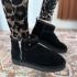 Warmbat Durack dames suède boot zipper black 