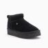 Warmbat Durack dames suède boot plateau black 