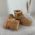 Warmbat Durack dames suède boot plateau wool camel 