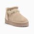 Warmbat Durack dames suède boot plateau wool stone 