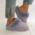 Warmbat Flurry dames suède plateau lavender 
