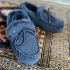 Warmbat Koala dames suède dark navy 