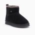 Warmbat Wallaby dames suède boot tape black 