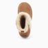 Warmbat Wallaby dames suède boot plateau wool cognac 